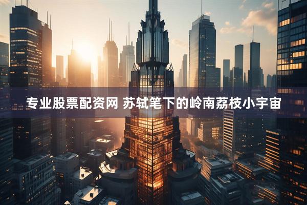 专业股票配资网 苏轼笔下的岭南荔枝小宇宙